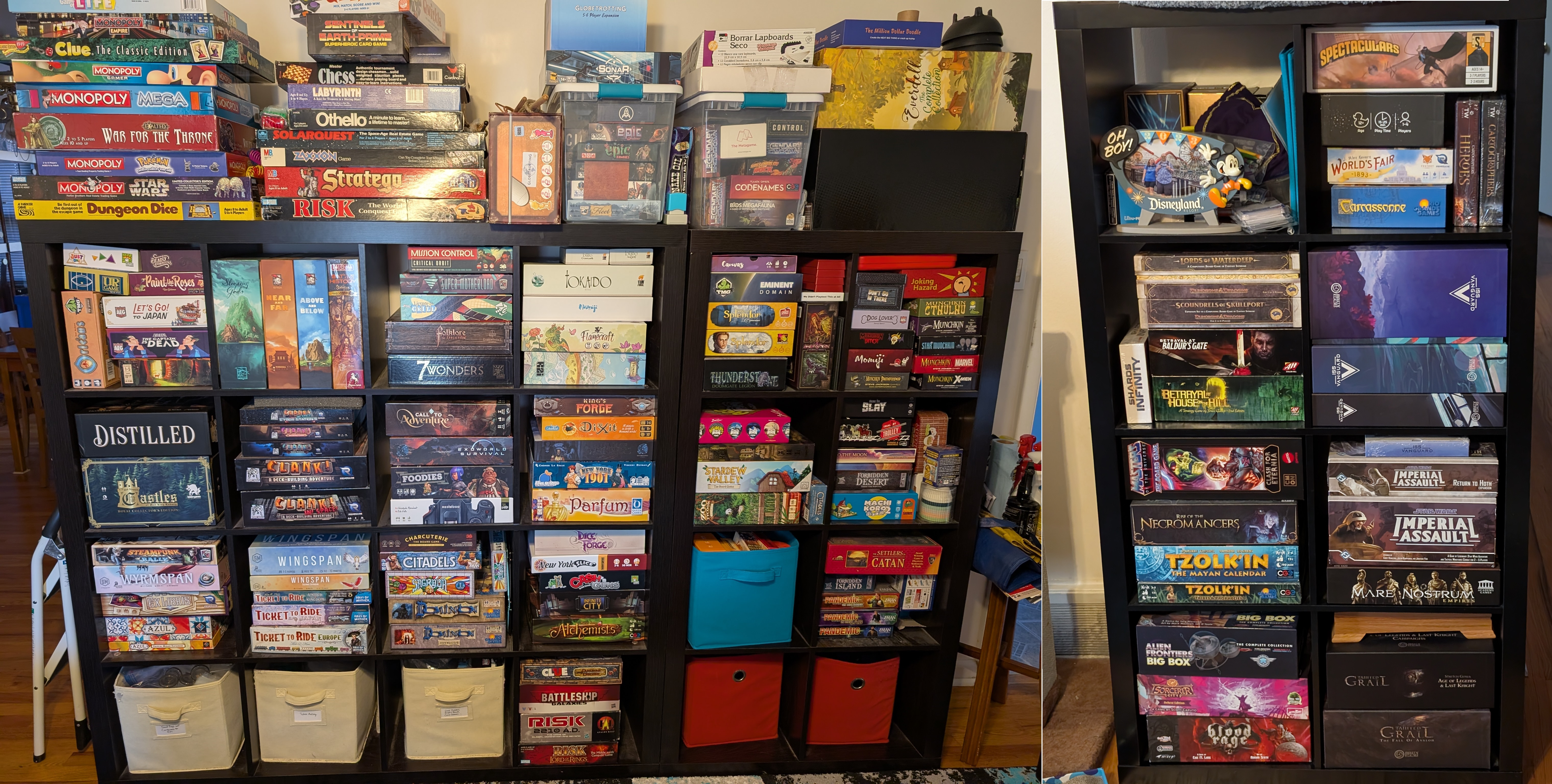 Wall of board games